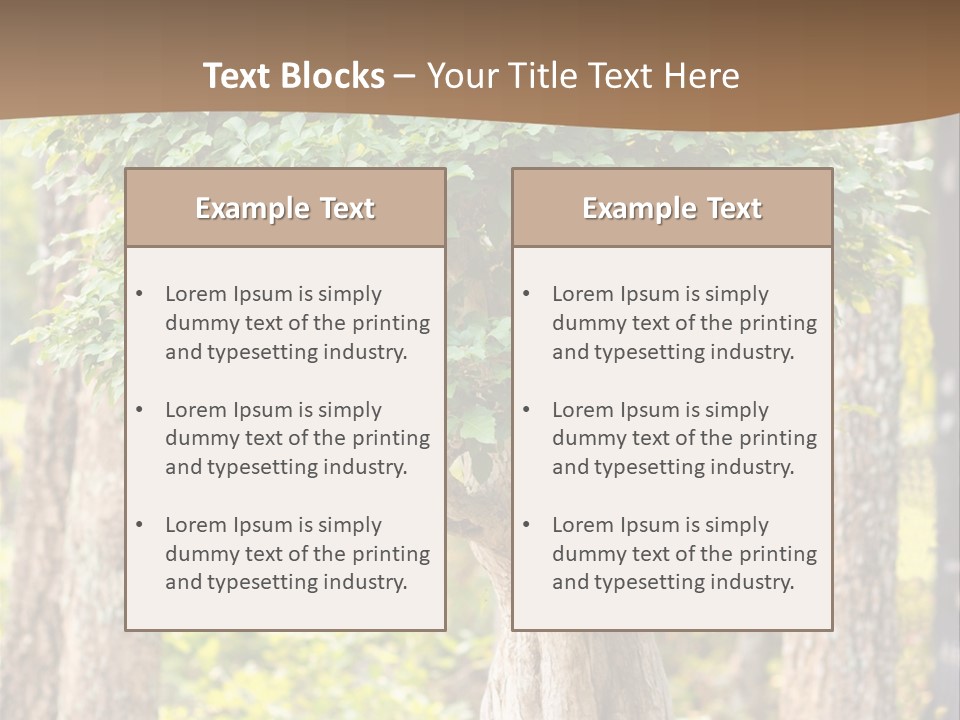 Gardening Stylish Branch PowerPoint Template