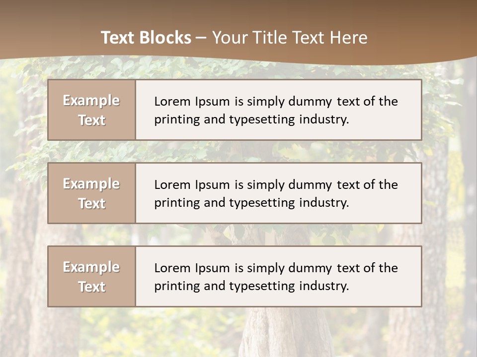 Gardening Stylish Branch PowerPoint Template
