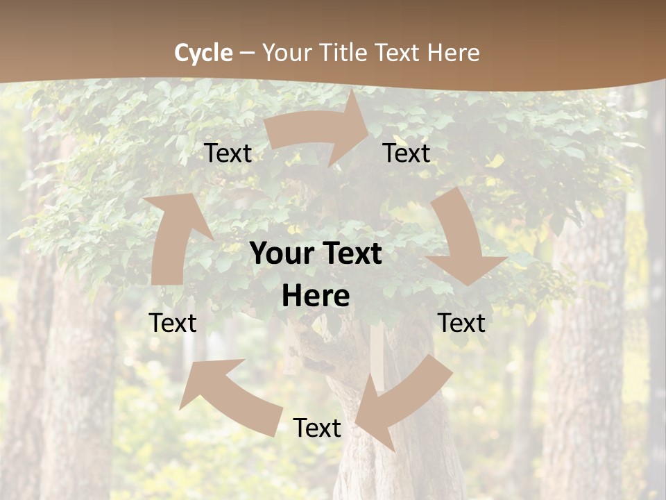 Gardening Stylish Branch PowerPoint Template