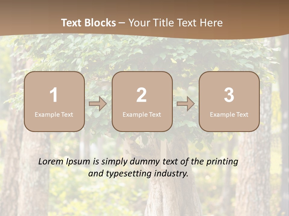Gardening Stylish Branch PowerPoint Template