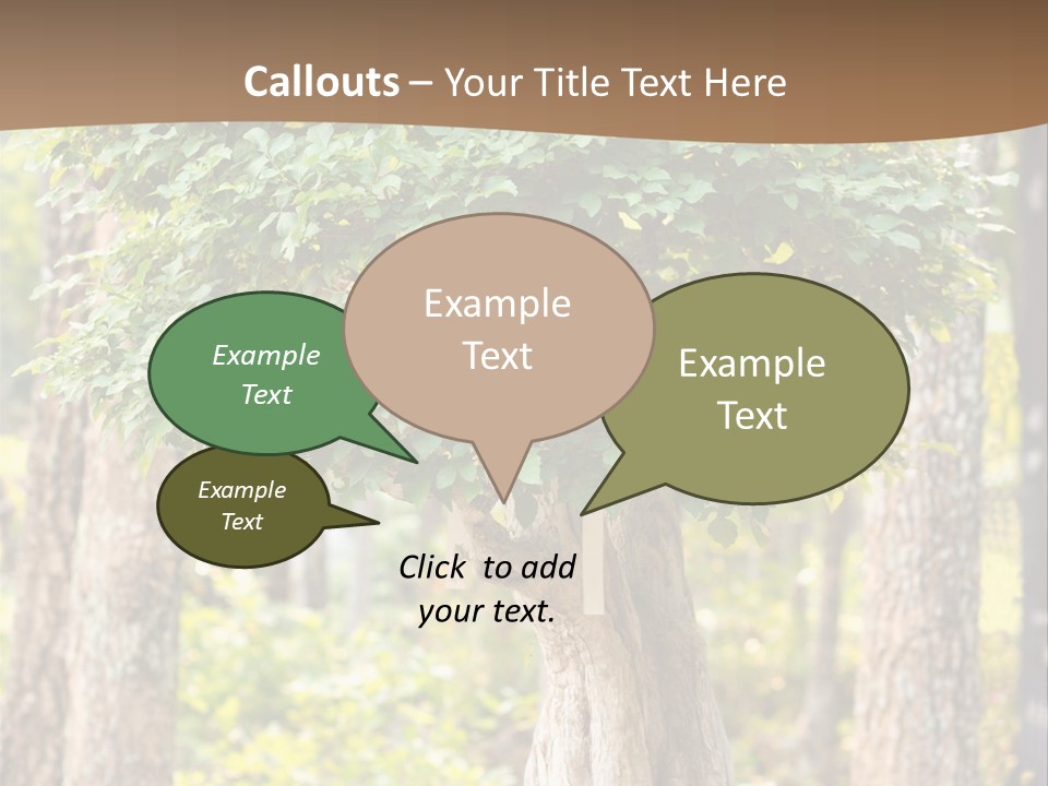 Gardening Stylish Branch PowerPoint Template