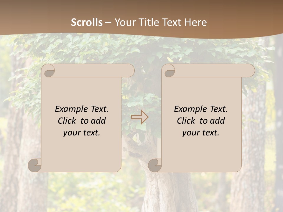 Gardening Stylish Branch PowerPoint Template