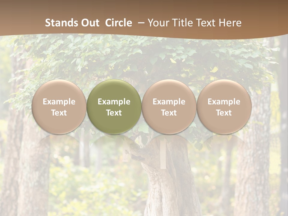 Gardening Stylish Branch PowerPoint Template