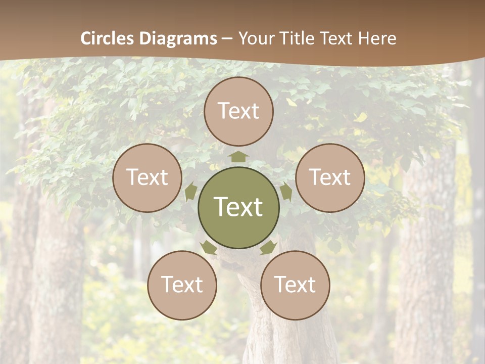 Gardening Stylish Branch PowerPoint Template