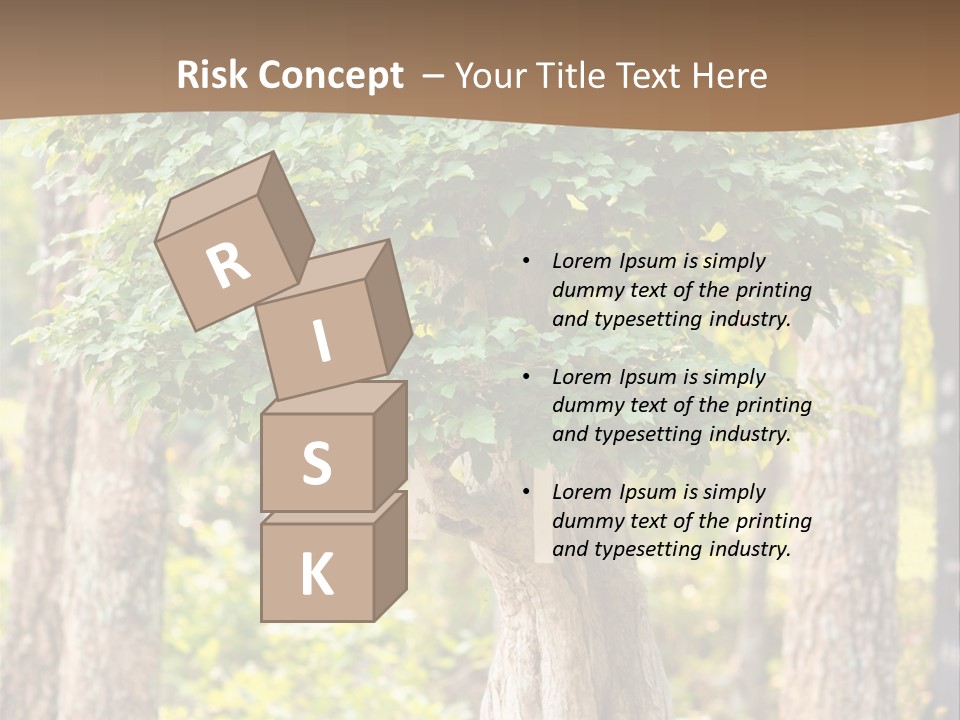 Gardening Stylish Branch PowerPoint Template