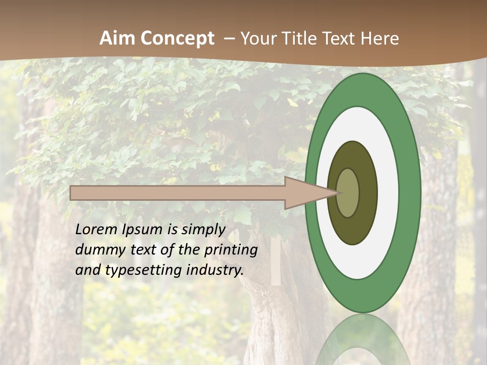 Gardening Stylish Branch PowerPoint Template