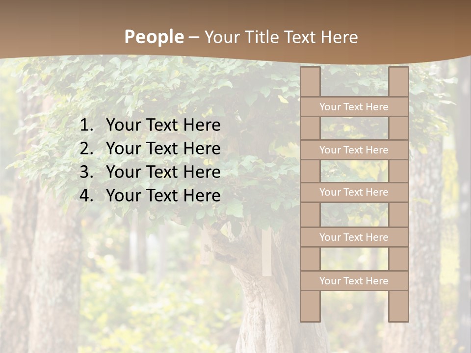 Gardening Stylish Branch PowerPoint Template