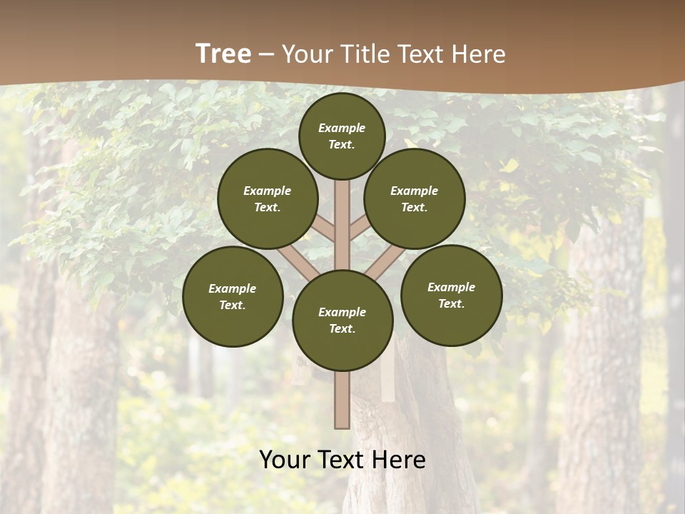 Gardening Stylish Branch PowerPoint Template