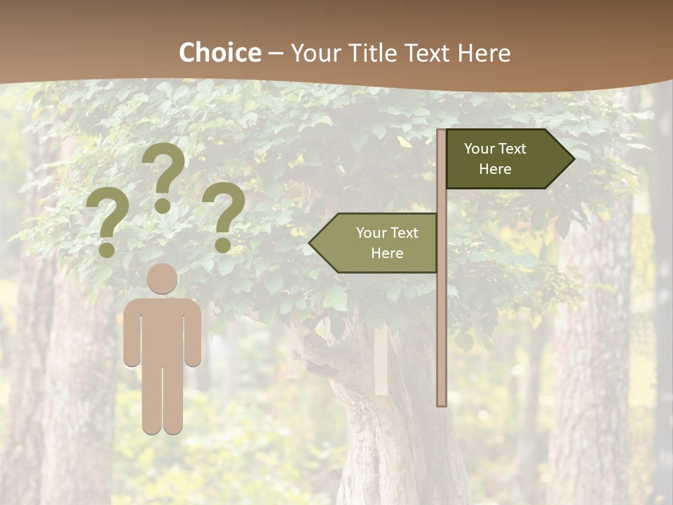 Gardening Stylish Branch PowerPoint Template