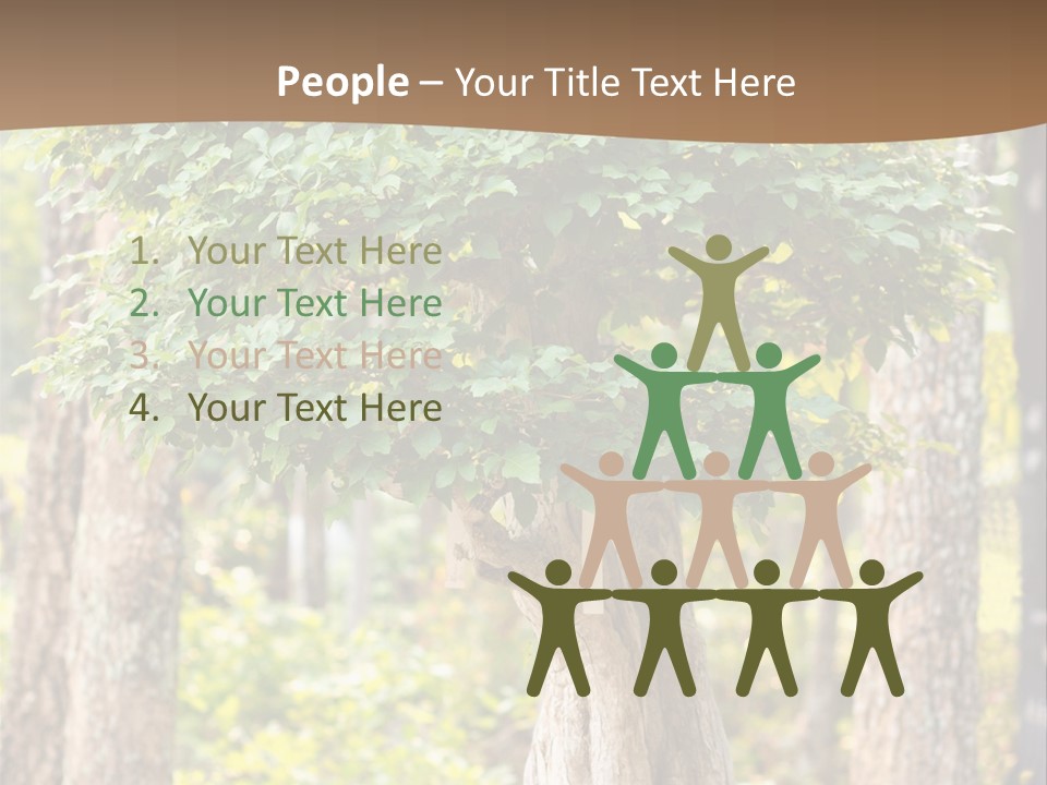 Gardening Stylish Branch PowerPoint Template