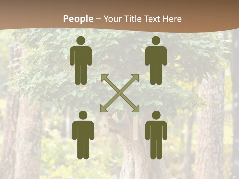 Gardening Stylish Branch PowerPoint Template