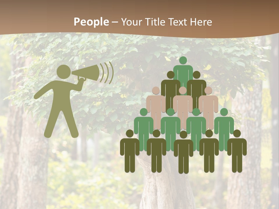 Gardening Stylish Branch PowerPoint Template