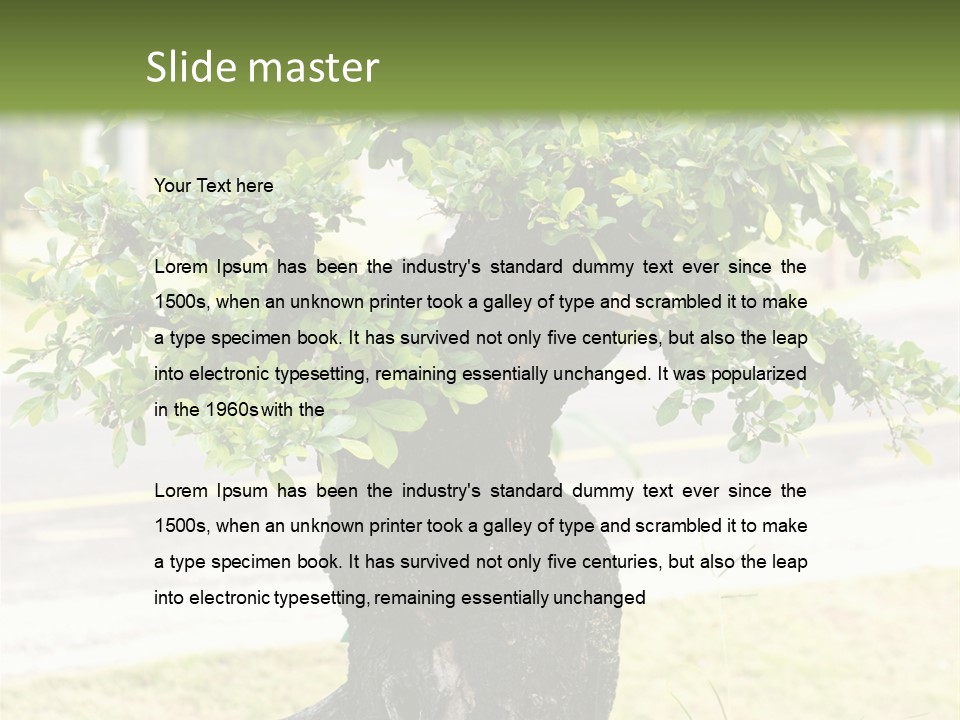 Dome Potted Chinese PowerPoint Template