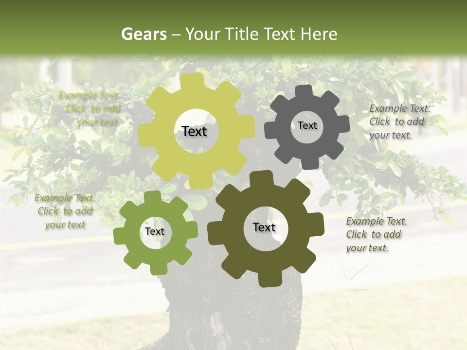 Dome Potted Chinese PowerPoint Template