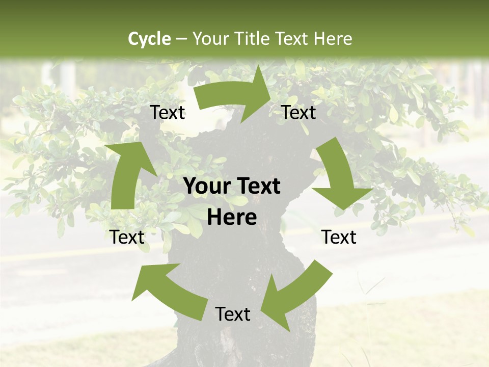 Dome Potted Chinese PowerPoint Template