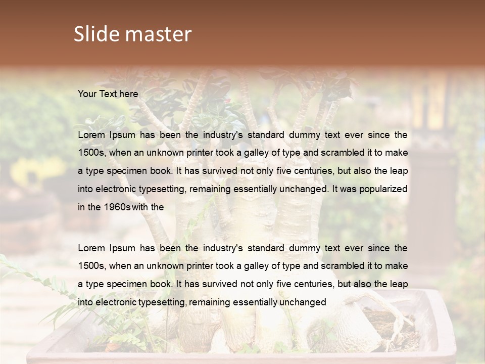 Tropical Style Asian PowerPoint Template