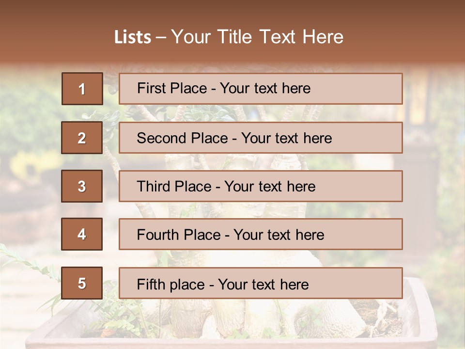 Tropical Style Asian PowerPoint Template