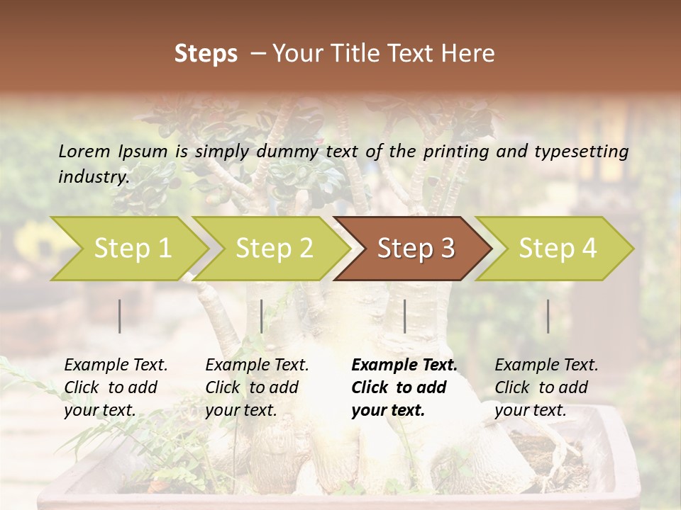 Tropical Style Asian PowerPoint Template