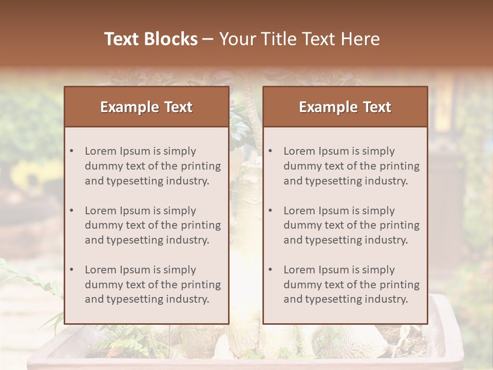 Tropical Style Asian PowerPoint Template