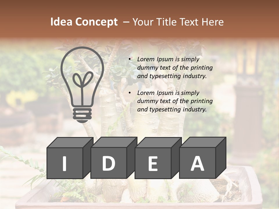 Tropical Style Asian PowerPoint Template