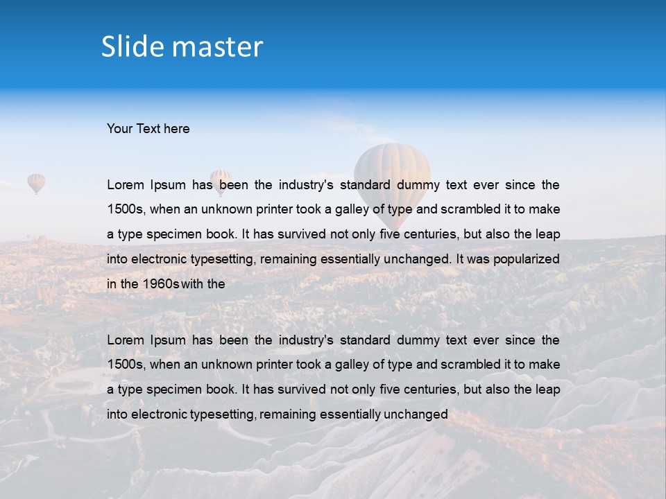 Aviation Morning Air PowerPoint Template