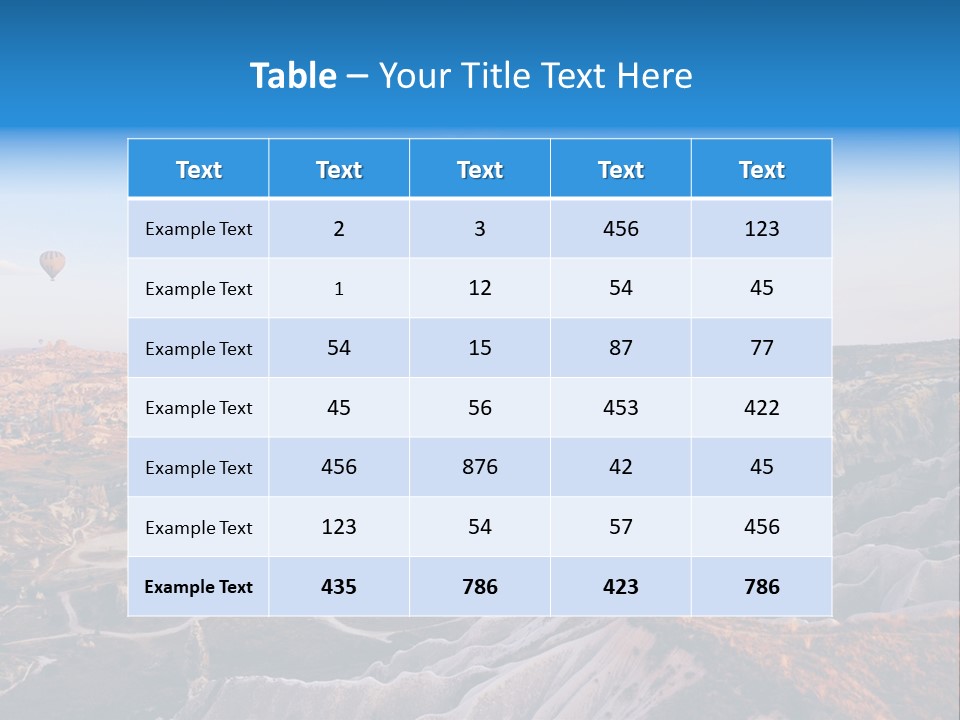 Aviation Morning Air PowerPoint Template