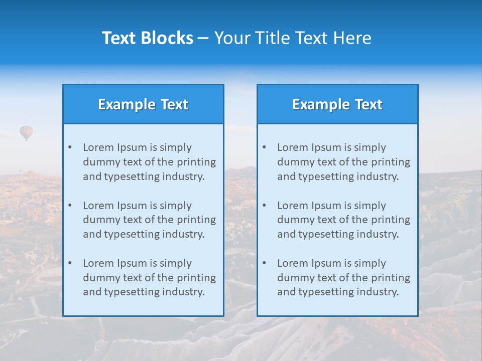 Aviation Morning Air PowerPoint Template