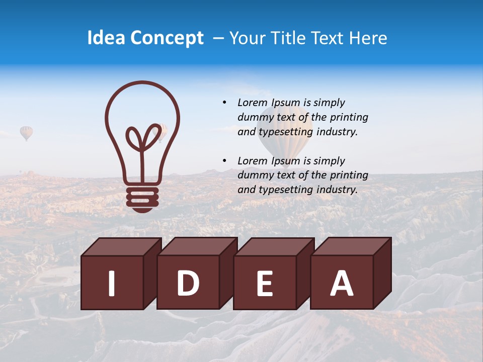 Aviation Morning Air PowerPoint Template