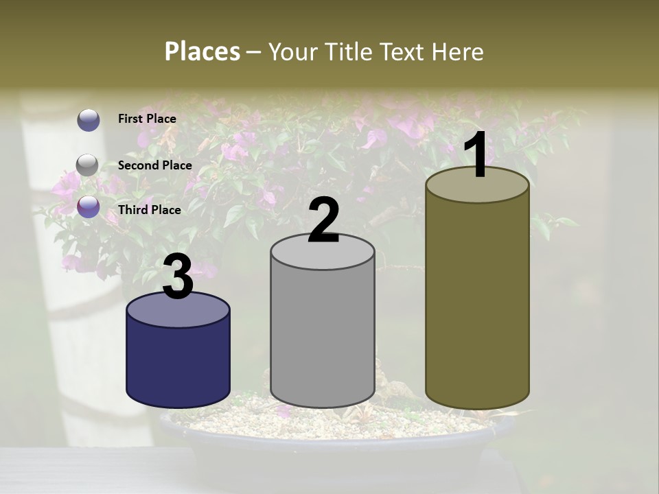 Bonsai Leaf Plant PowerPoint Template