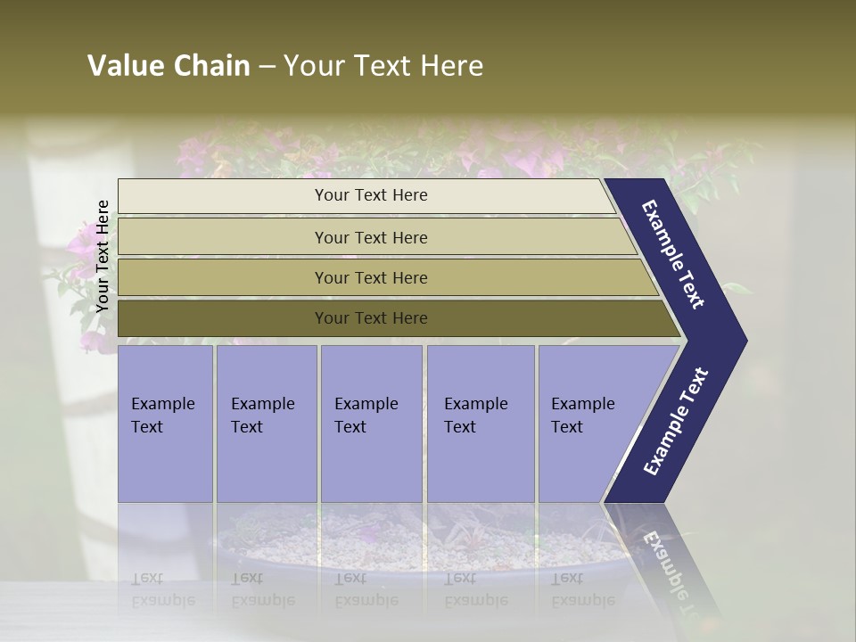Bonsai Leaf Plant PowerPoint Template