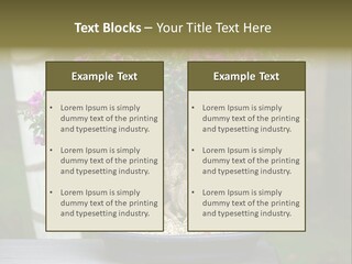 Bonsai Leaf Plant PowerPoint Template