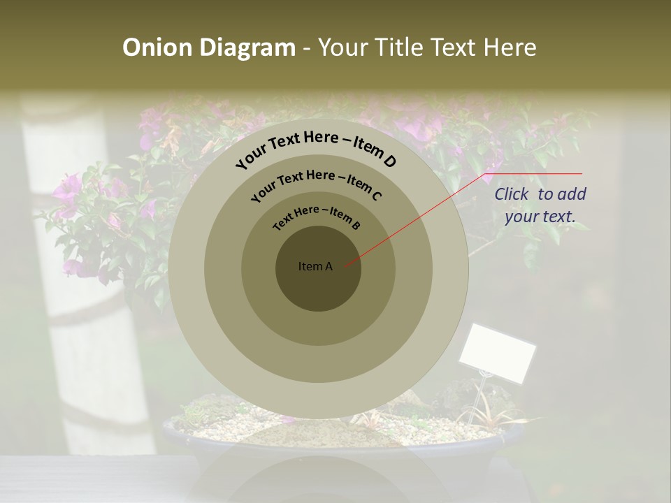 Bonsai Leaf Plant PowerPoint Template