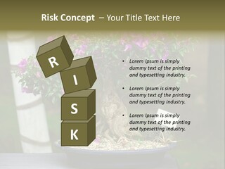 Bonsai Leaf Plant PowerPoint Template