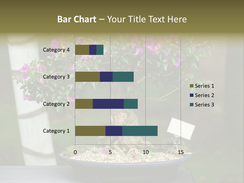 Bonsai Leaf Plant PowerPoint Template