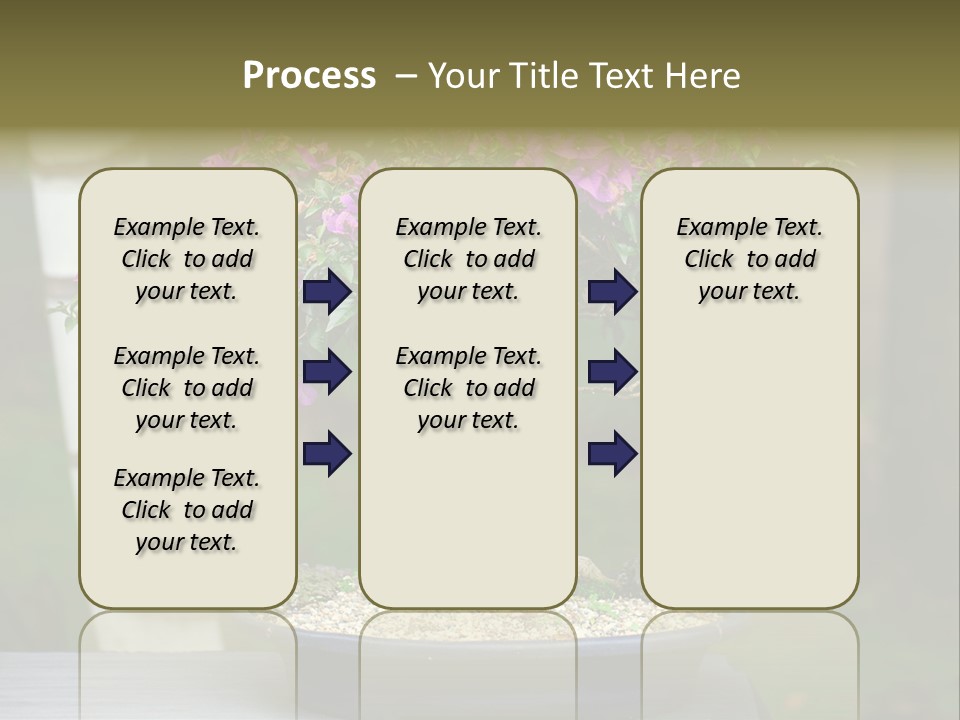 Bonsai Leaf Plant PowerPoint Template