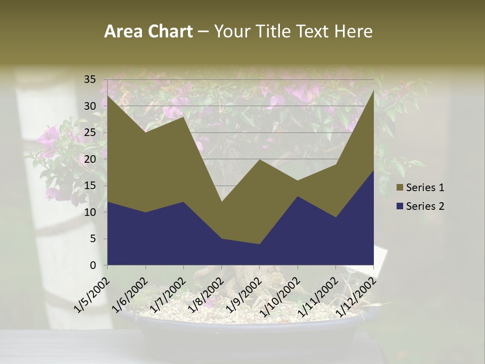 Bonsai Leaf Plant PowerPoint Template