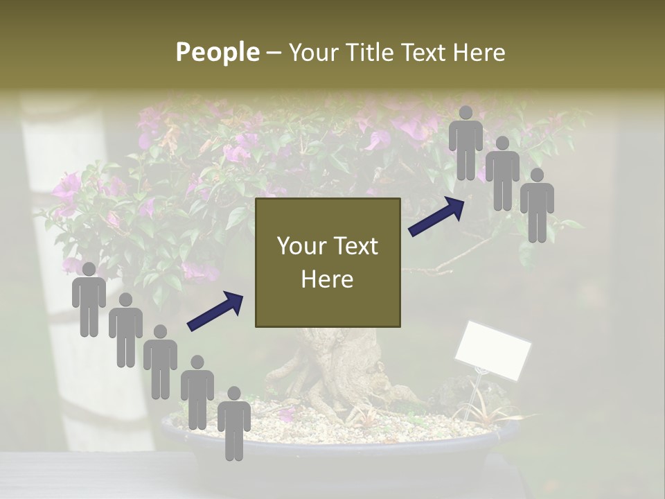 Bonsai Leaf Plant PowerPoint Template