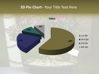 Bonsai Leaf Plant PowerPoint Template
