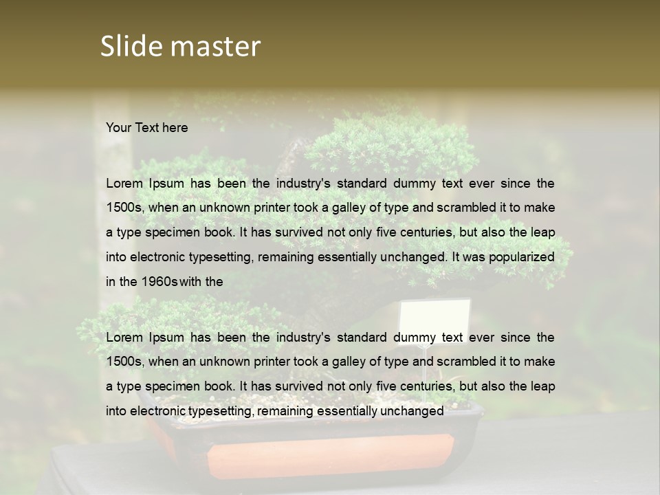 Small Plant Nature PowerPoint Template