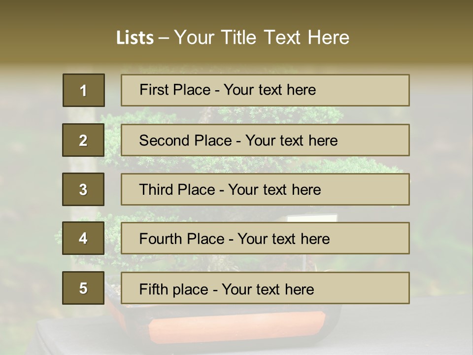 Small Plant Nature PowerPoint Template