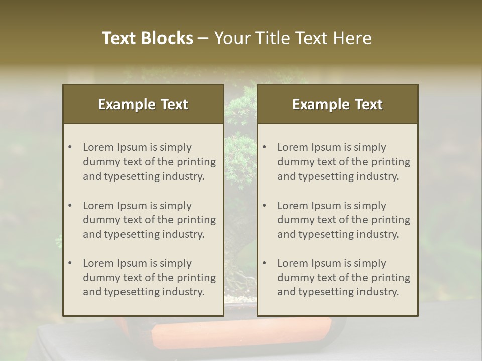 Small Plant Nature PowerPoint Template