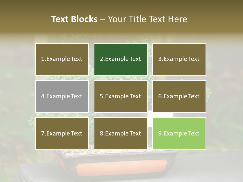 Small Plant Nature PowerPoint Template