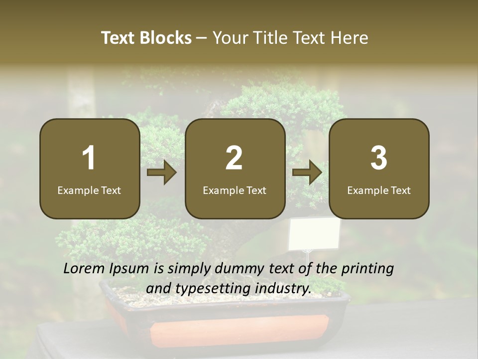 Small Plant Nature PowerPoint Template