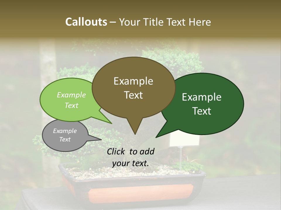 Small Plant Nature PowerPoint Template