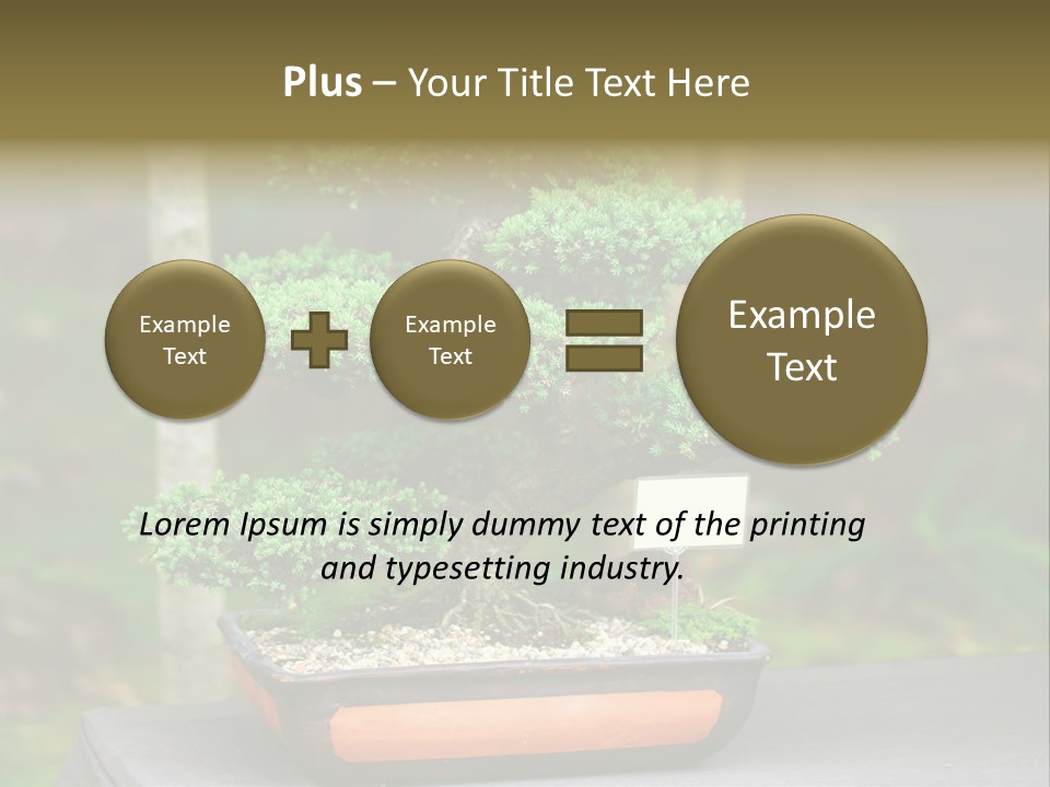 Small Plant Nature PowerPoint Template