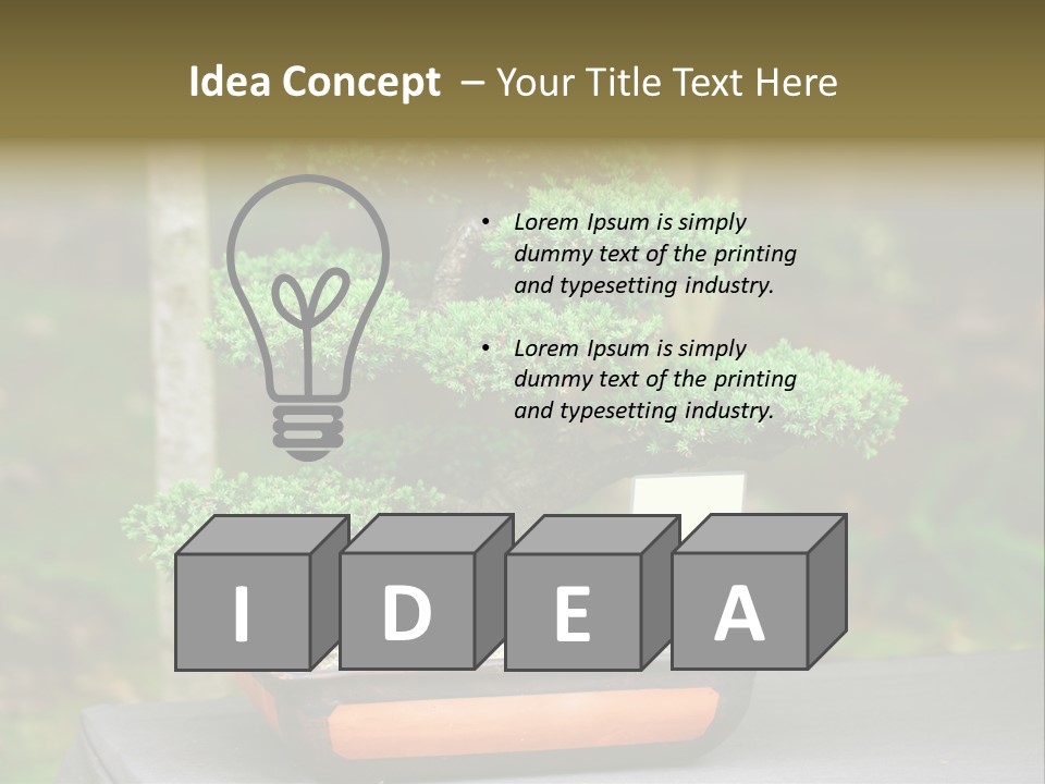 Small Plant Nature PowerPoint Template