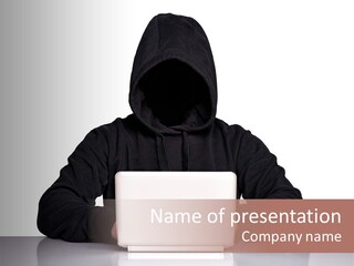 Hacker On Duty PowerPoint Template