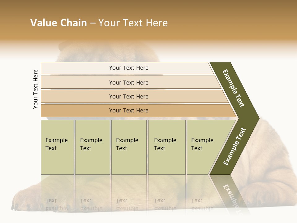 Shar Pei Puppy Lying Down PowerPoint Template