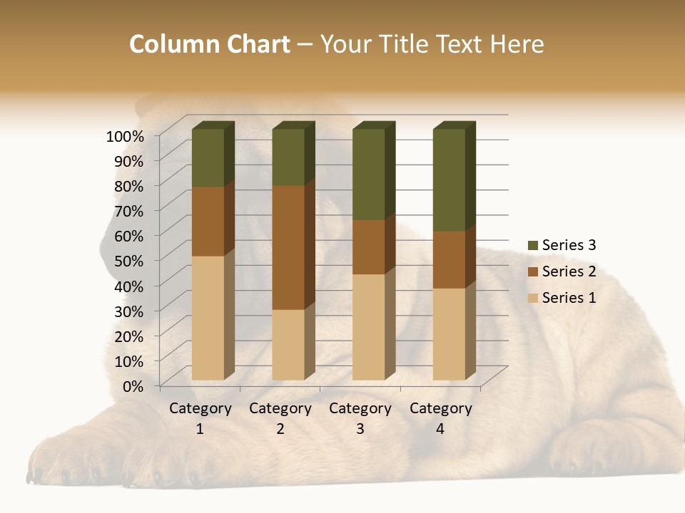 Shar Pei Puppy Lying Down PowerPoint Template