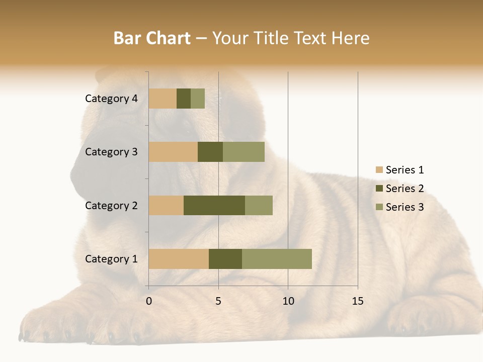 Shar Pei Puppy Lying Down PowerPoint Template